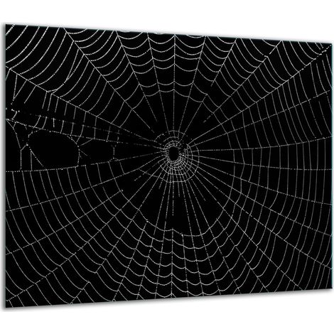 PLAQUE DE PROTECTION EN VERRE POUR CUISINIÈRE 60x52 NOIRE (1/5)