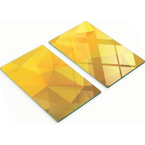 Multifunktionale, dekorative Glas-Küchenbretter, dreieckig, 2 x 30 x 52 cm (1/5)