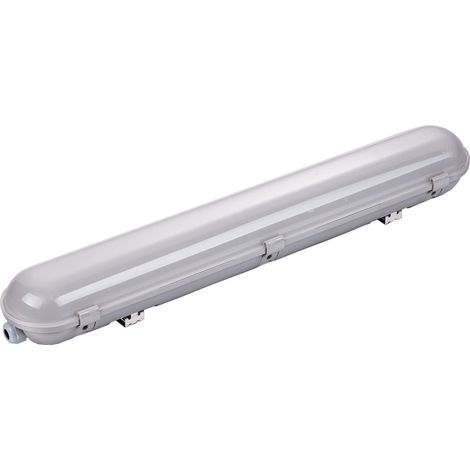 Reglette LED etanche IP65 120CM 40W 120° avec lumière de secours - Pack de 5 / Blanc Neutre - SILUMEN