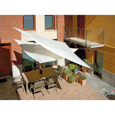 Vela 5x5x5 m color ecrù con corde MALIGI HOME MG/GRANO Ecrù