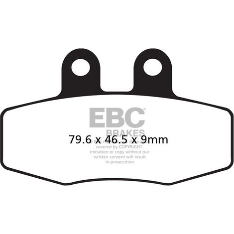 Pastillas de freno EBC FA132R (juego para 1 disco)