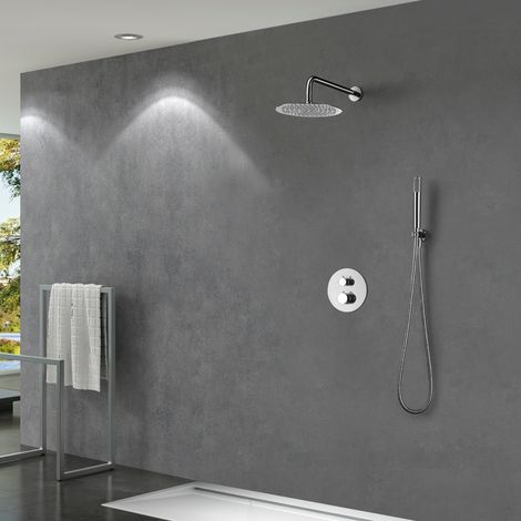 Imex -  Columna Ducha Empotrada Termostatica Cromado Serie Line (1/5)