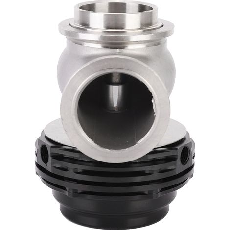 Kit Wastegate Soupape d'Échappement Universel 1.5in Noir Anti-Corrosion pour Voiture Tuning Pratique 1 Wastegate 2 Brides 2 Fixations 2 Vis Accessoires (1/5)