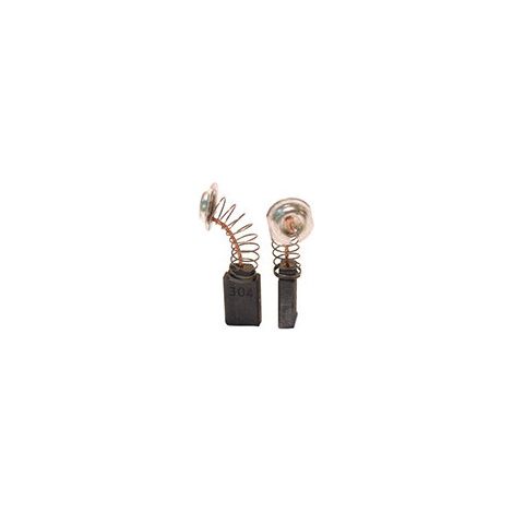 Set aus 2 anpassbaren Kohlen für Makita. Abmessungen: 5 x 11 x 16,5 mm.