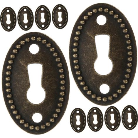 Lot de 10 plaques décoratives ovales pour trou serrure (1/5)