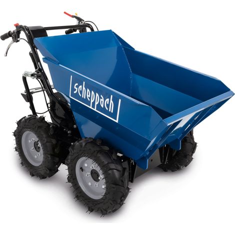 [JAMAIS UTILISÉ] Scheppach Dumper - Benne motorisée thermique DP3000 - Charge maximale de 300kg - 5,6 CV - 4 roues motrices - 3x marche avant / 1x marche arrière - Mini brouette - mini camion benne (1/5)