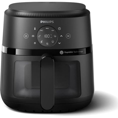 Ölfreier Fritteuse - PHILIPS - NA220/00 - Airfryer Serie 2000 4.2L - 13 Kochmodi - Kochfenster - 1500W - Schwarz (1/5)