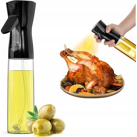 Pulverizador de aceite de oliva de vidrio, dispensador atomizador de 300 ml (1/4)