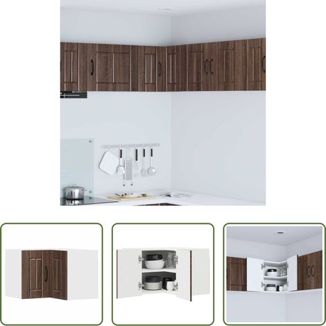 Küchenschränke Holz - Küchenschrank Braun Eichen-Optik 57 x 57 x 40 cm Holzwerkstoff (1/5)