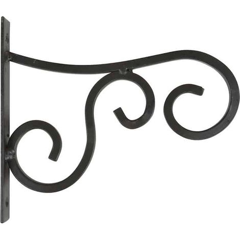 Ac-Deco – Crochet de suspension en métal pour panier 25 cm – Dimensions L 21 x l 2,6 x H 18,3 cm – Couleur noir – Usage décoratif et pratique (1/3)