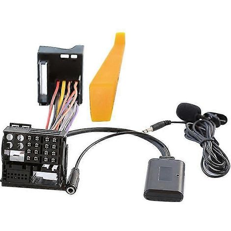 Adaptateur pour téléphone mains libres avec câble audio AUX Bluetooth 5.0 et microphone, compatible avec le lecteur MP3 Opel CD30. (1/5)
