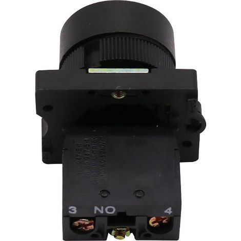 Comprend un interrupteur de marche à impulsion circulaire XB2-EA3341 normalement ouvert ZB2-BE101C à tête plate et à réarmement automatique.