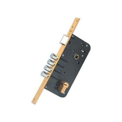 Cerradura Seguridad Madera Embutir 23X50 891280668M3Bc Laton 1Punto Canto Cuadrado Yale
