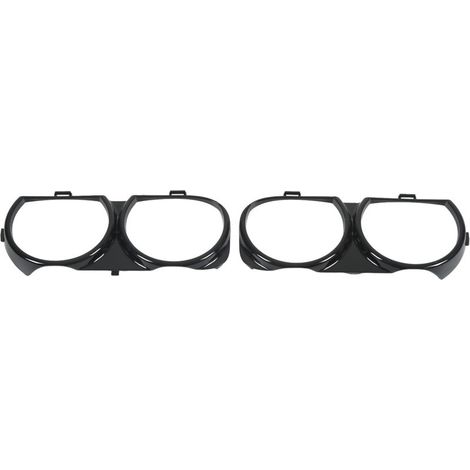 Cubiertas de faros, CH2511101, ABS negro resistente a temperaturas, para automóviles (1/4)