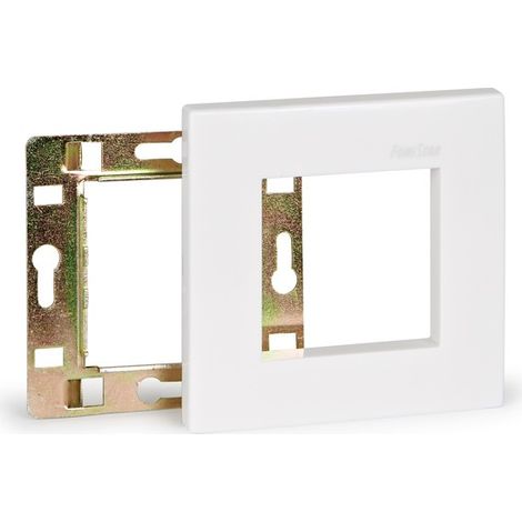 Panneau avec cadre et châssis 1 pour installation dans un coffret européen standard, 80 x 80 mm.