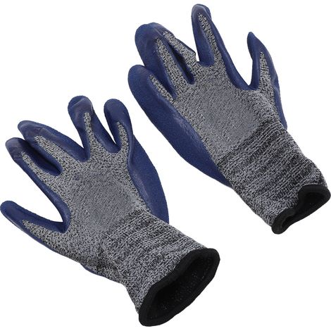 Gants de travail lot de 12 paires, antidérapants en caoutchouc, résistants à l'usure, respirants, protection pour chantier, mécanicien, jardinage (1/5)