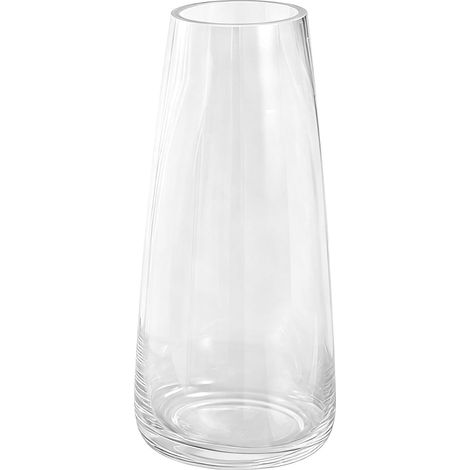 Vase à Fleurs en Verre Transparent Decoratif Hauteur 22 cm Vases Diametre 10 cm Moderne pour Arrangements Floraux, Centres de Table de Mariage, Bricolage (1/5)