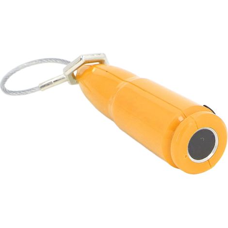 Petit Cadenas étanche à Empreintes Digitales, Haute portabilité, Serrure à Bagages sans clé pour Sac à Dos, Fil D'acier Résistant aux Intempéries IP65 pour Porte (YELLOW) (1/5)