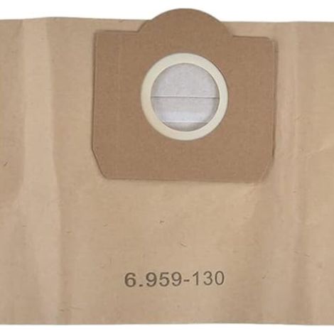 YMYNY Lot de 5 Sacs Aspirateur pour Karcher 6.959-130.0, Sacs en papier filtre pour Karch