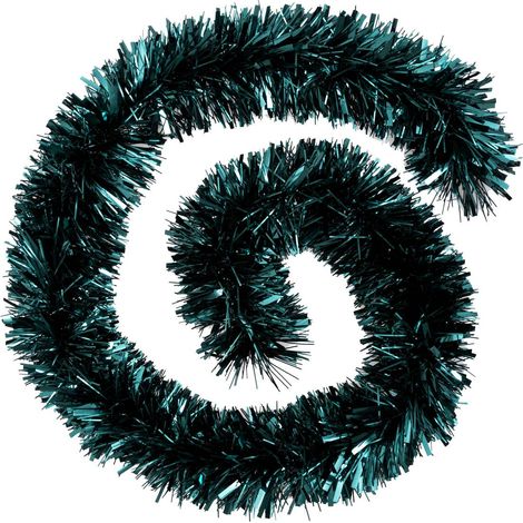 Weihnachtsgirlande Boa feiner olivgrüner Strang 150x8x2m - Dunkelgrün
