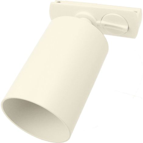 Porta Faretto da Binario Monofase, Attacco GU10 orientabile e ruotabile, Max 50W 220V, Bianco
