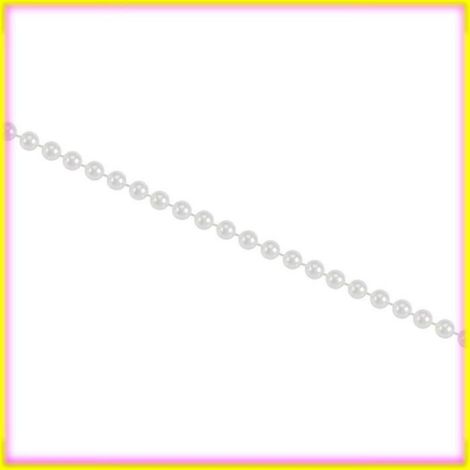 keenso Rideau de perles 30m/roll 5mm Artificial Pearl DIY Ornaments Beads Curtain Wedding/Festival Party deco suspendre Beige (1/5)