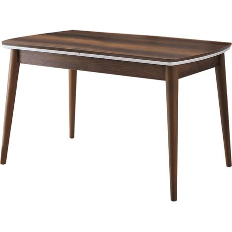 Petite table rectangulaire extensible 130 à 160cm Kleo-Marron (1/5)