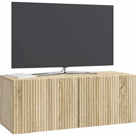Maison Exclusive - Wandmontierter TV-Schrank Sonoma-Eiche 78,5 x
