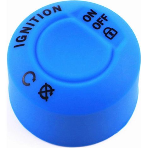 Accesorios para motocicletas. Tapa protectora para interruptor de arranque con una llave. Tapas para botones de arranque y parada. Fácil instalación. Color azul. (1/5)