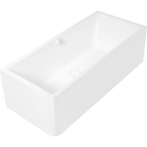 MARLENE CURVE R MONOLITH Baignoire rectangulaire 175x75x63cm, blanc (1/4)