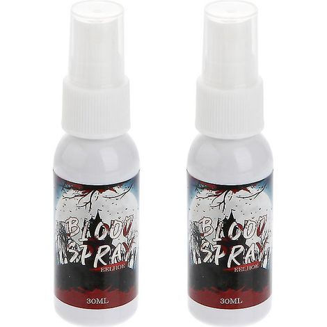 Lot de 2 sprays sanglants pour décorations d'Halloween (1/3)