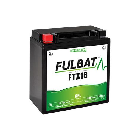 Fulbat – Batterie moto gel 12V 14,7Ah – Technologie gel sans entretien – Démarrage fiable toutes conditions – Capacité de 230A CCA (1/3)