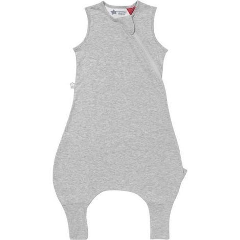 Tommee Tippee Sacco Nanna con Gambe, The Original Grobag Steppee, Tutina, in Morbido Tessuto a Maggioranza Cotone, 18-36m, 2.5 TOG, Sky Grey Marl