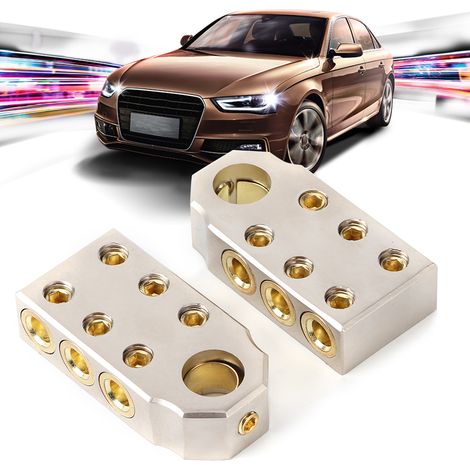 Kit de terminales de batería (terminales positivo/negativo) con herramienta M8/M10 para automóviles