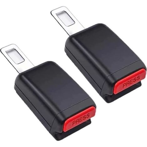 2Pcs Rallonge de Ceinture de Clip de Ceinture de Sécurité Sangle d'Extension Confortable (12CM) (1/4)