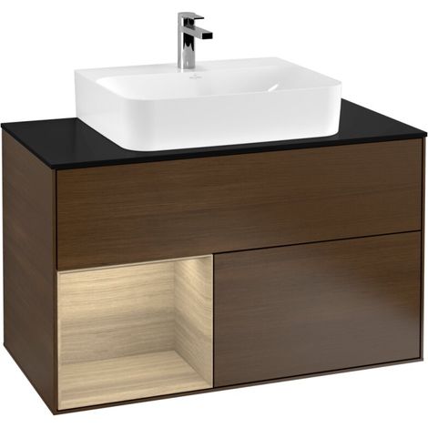 Villeroy & Boch F112PCGN Meuble sous-lavabo Finion F11 (1/2)
