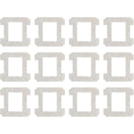 Pièces détachées et accessoires compatibles avec les robots nettoyeurs de vitres Ecovacs W2 Pro / W2 Omni : chiffons, serpillières et tampons (12 pièces). (1/5)