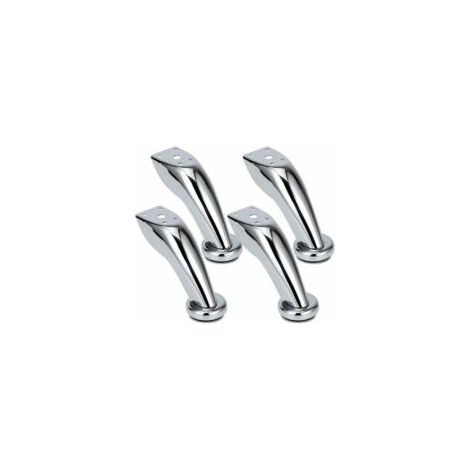 Patas gruesas de acero inoxidable para sofá, patas Starlight para muebles, patas cromadas, patas para sofás, armarios, camas, sillones, sillas, taburetes, roperos, juego de 4. - Crezuo (1/4)