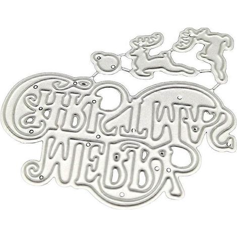 Weihnachtselch-Metallstanzschablone zum Selbermachen von Scrapbooking-Alben und Papierkarten