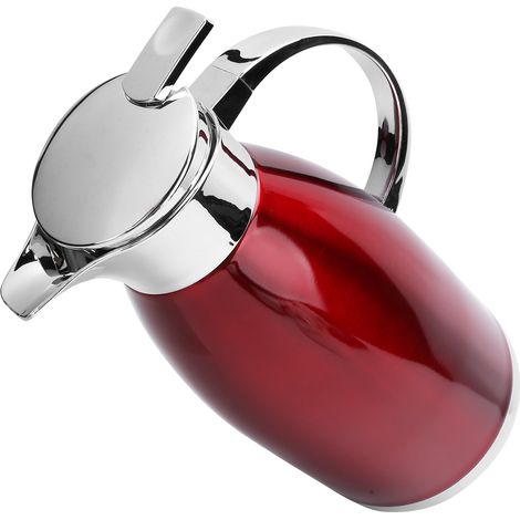 Bouilloire isotherme 2L à double paroi en acier inoxydable avec isolation sous vide pour café et thé (rouge) (1/5)