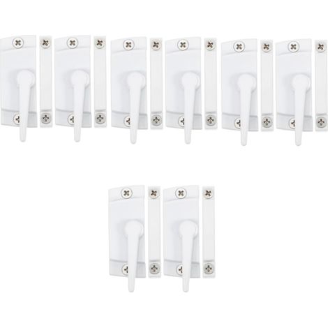 Lot De 8 Serrures Crescent Lock Pour Grange Films D'Écran Loquet De Porte Et Fenêtre Teinté Sans Clé Double Cadenas Électronique Poignées Produits Serrures Serrure