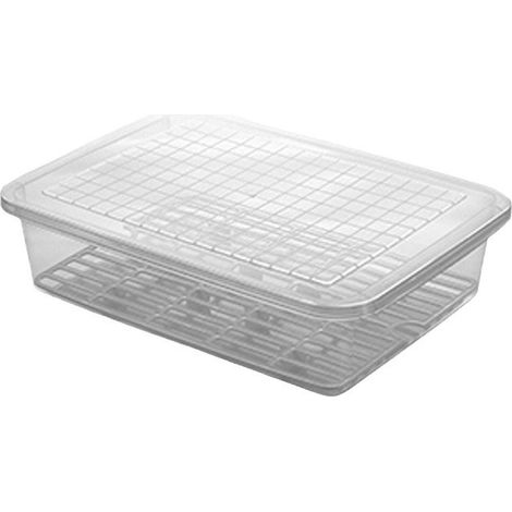 Boîtes de conservation alimentaire, séparateurs pour réfrigérateur, séparateurs pour congélateur, bacs d'égouttage, boîtes de rangement pour réfrigérateur de cuisine