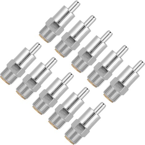 Lot de 10 abreuvoirs automatiques en acier inoxydable pour cochons, à tétine et à bouche ronde (1/5)