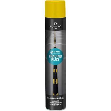 Soppec – Peinture de marquage au sol 750ml – Durée de marquage 12 mois – Séchage rapide 15-20 mn – Excellente adhérence et résistance (1/4)