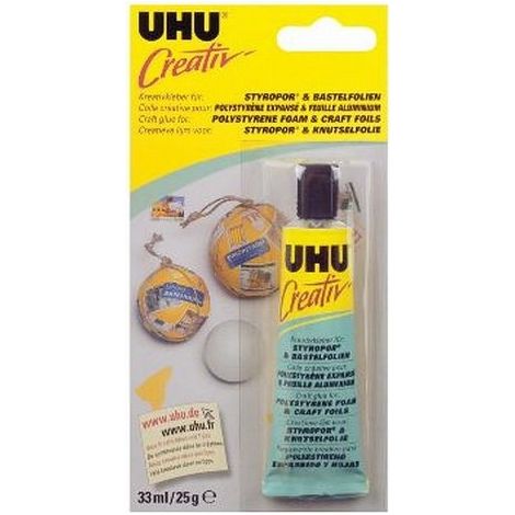 Uhu Colle Creativ' Polystyrène33mlaluminium - Uhu