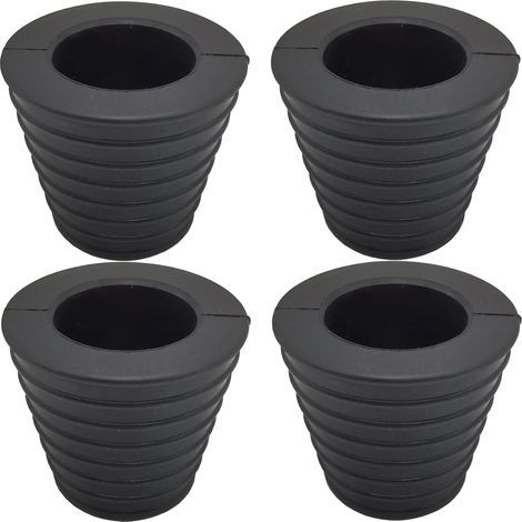 Cone Parasol - Support Base pour Trou de Table Patio - Adaptateur Stabilisateur Mat 38 mm - Compatible Pied Parasol 1.9 à 2.7 Pouces - Lot de 4 (1/5)