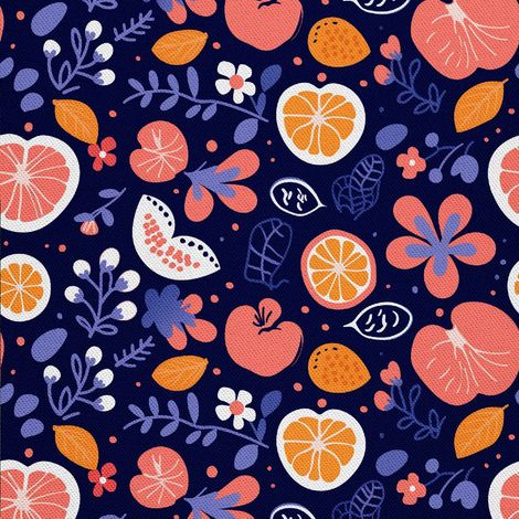 Tela decorativa para exteriores Oxford - Motivo frutal DX6815 (1/5)