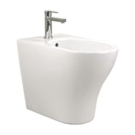 Bidet Wabi Filomuro 52x34 Monoforo Bianco Lucido