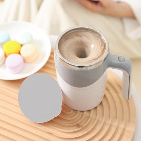 Rührbecher 380 ml, 7000 U/min, Edelstahl-Innenbehälter, PP-Außenhülle, batteriebetrieben, grau (1/4)