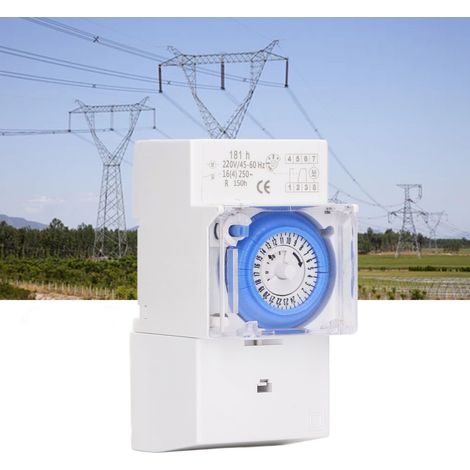 Minuteur mécanique SUL181h, interrupteur de contrôle horaire, minuterie, minuterie d'économie d'énergie, 220 V CA (1/5)
